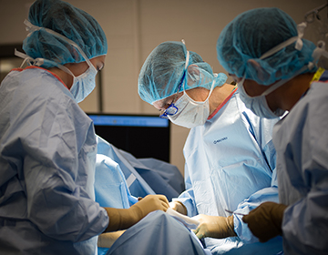 Vets working on a surgery 